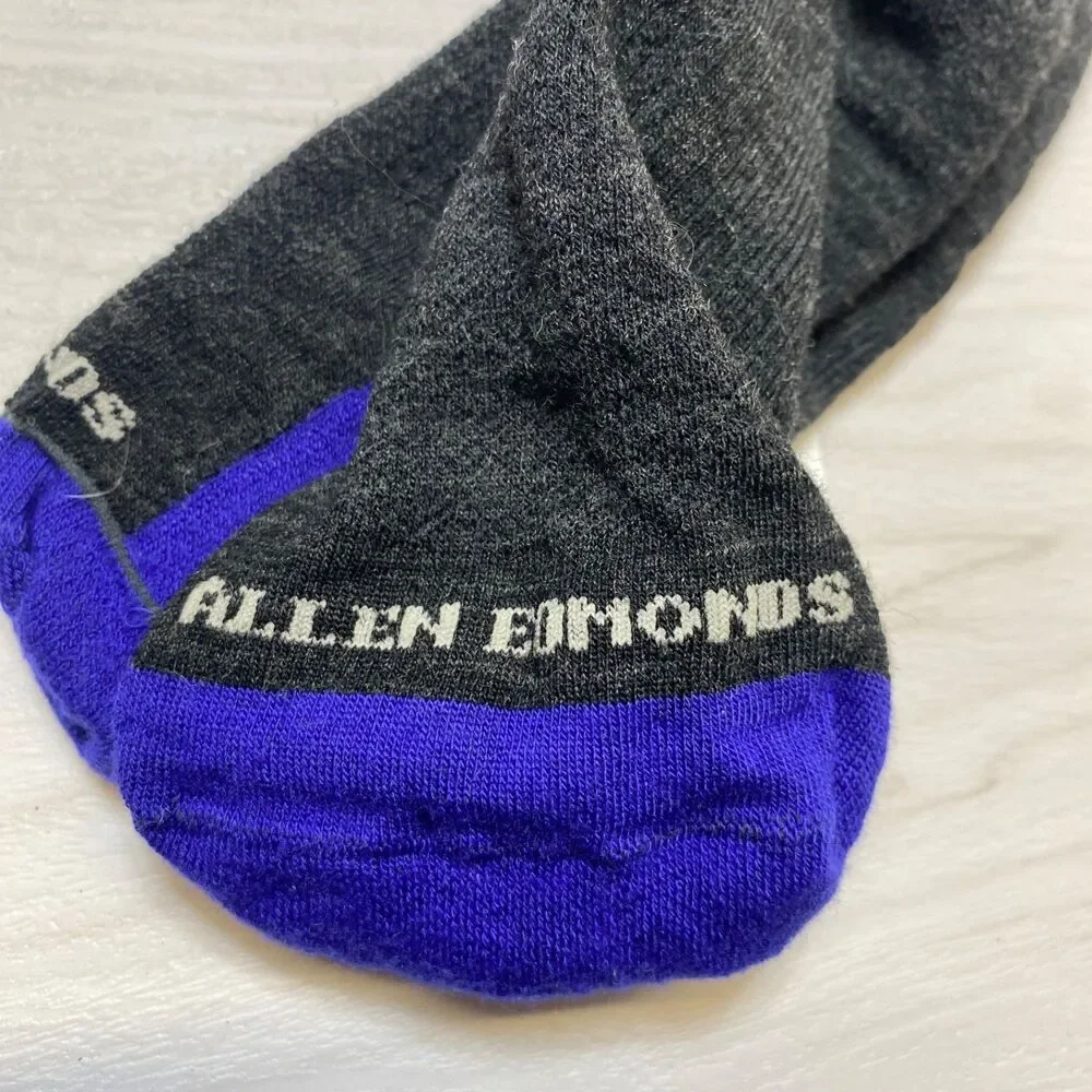 Wigwam Allen Edmonds Socks Gray Blue Mens Merino Wool Blend‎ USA